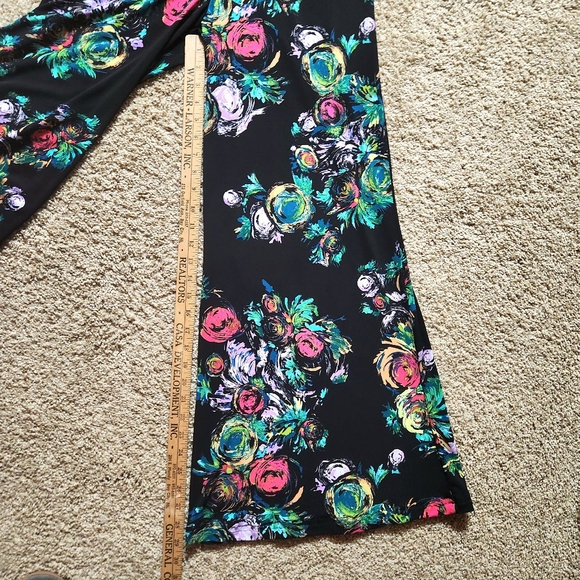 CLARA SUNWOO Floral Signature jumpsuit Size S Colors black pink green turquoise - Picture 8 of 14